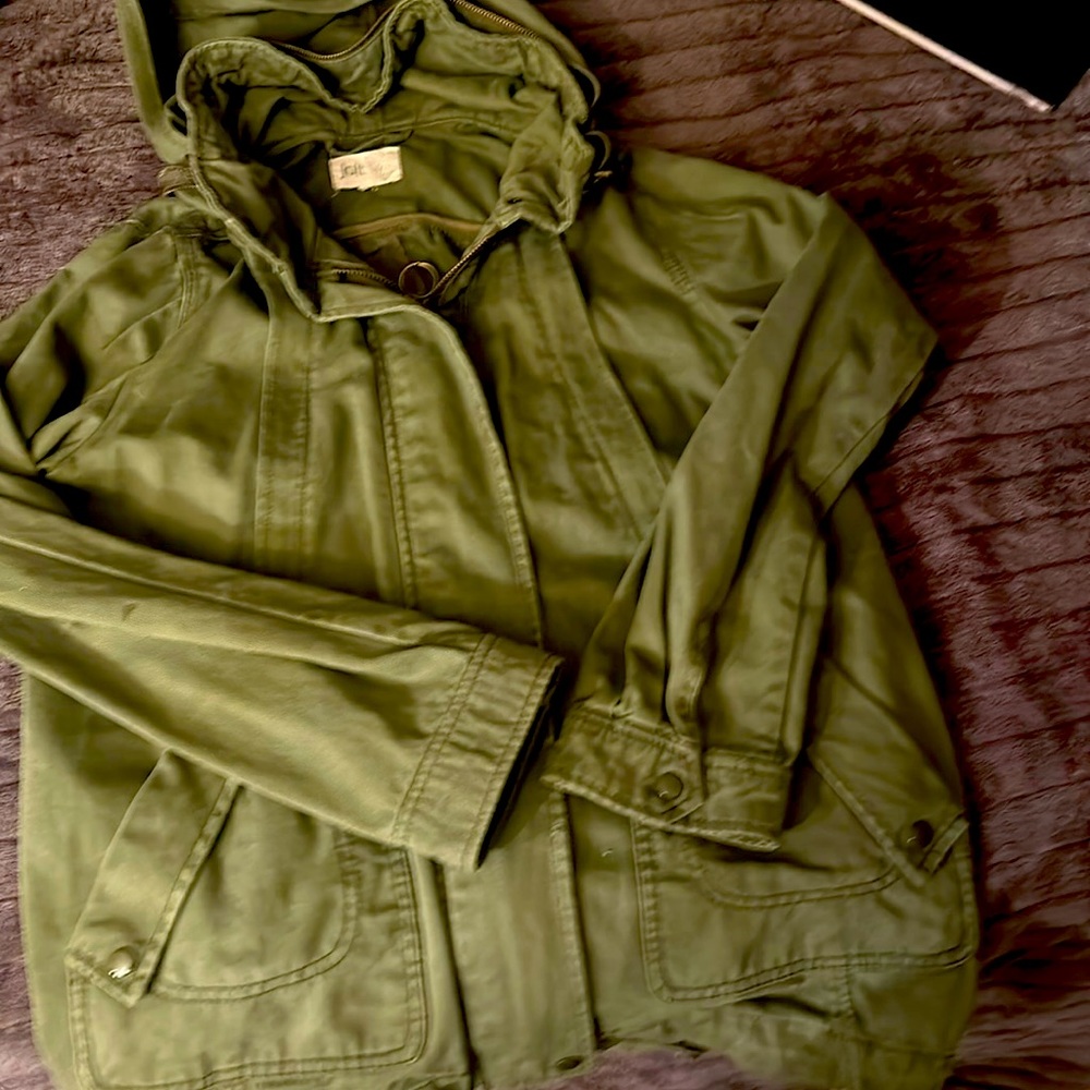 Green fall jacket